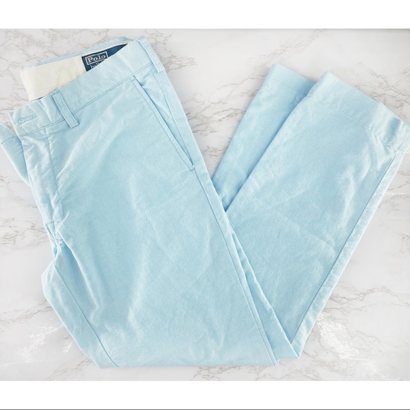Polo Ralph Lauren Other - Polo Ralph Lauren Blue Cotton Slim Pants 34 x 30